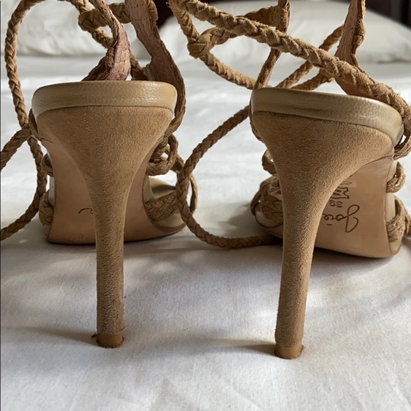 Joie lace up braided tie heels sz 39 EU - 9 US - Picture 4 of 8